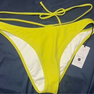 NWT strappy high leg extra cheeky swim bottoms by shade and shore